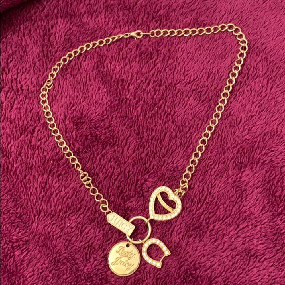Juicy Couture gold necklace BRAND NEW NEVER WORN)